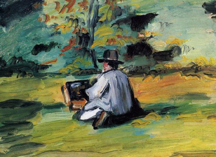 Paul Cezanne Ein Maler bei der Arbeit china oil painting image